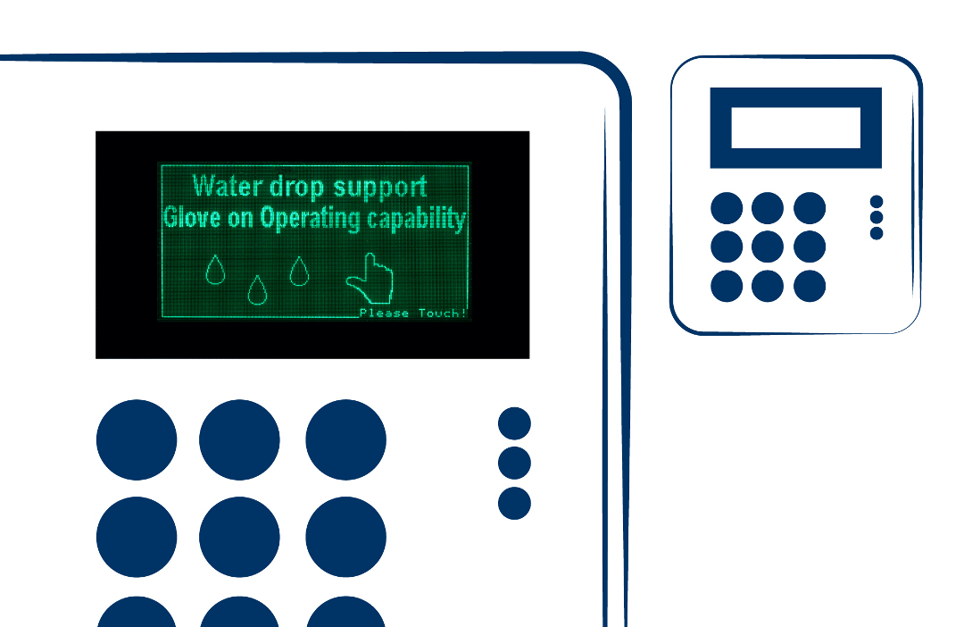 display LCD custom allarme