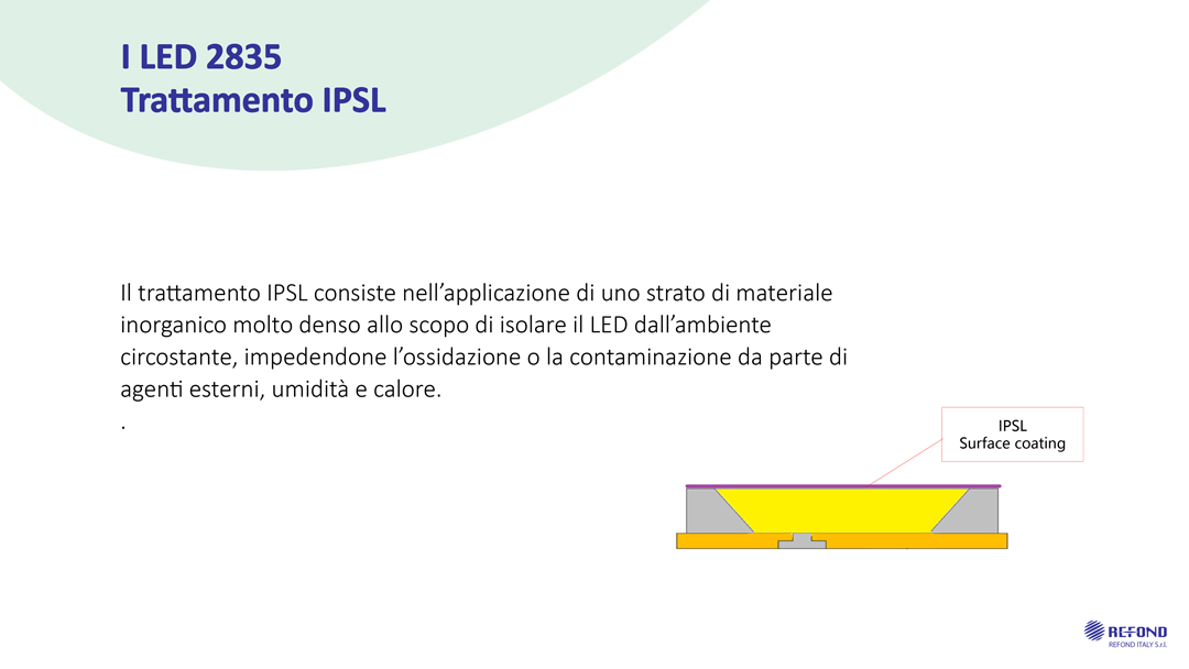 LED 2835 TRATTAMENTO IPSL ELEKTRONICA REFOND ITALY
